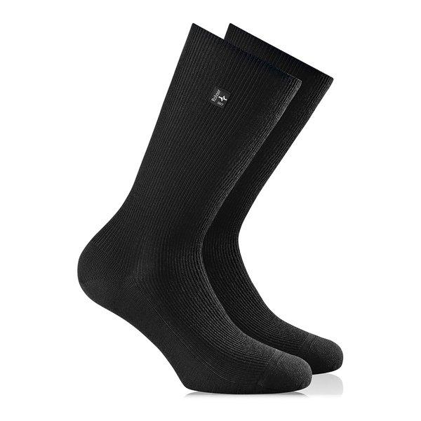 Wadenlange Socken Herren Black 39-40 von Rohner