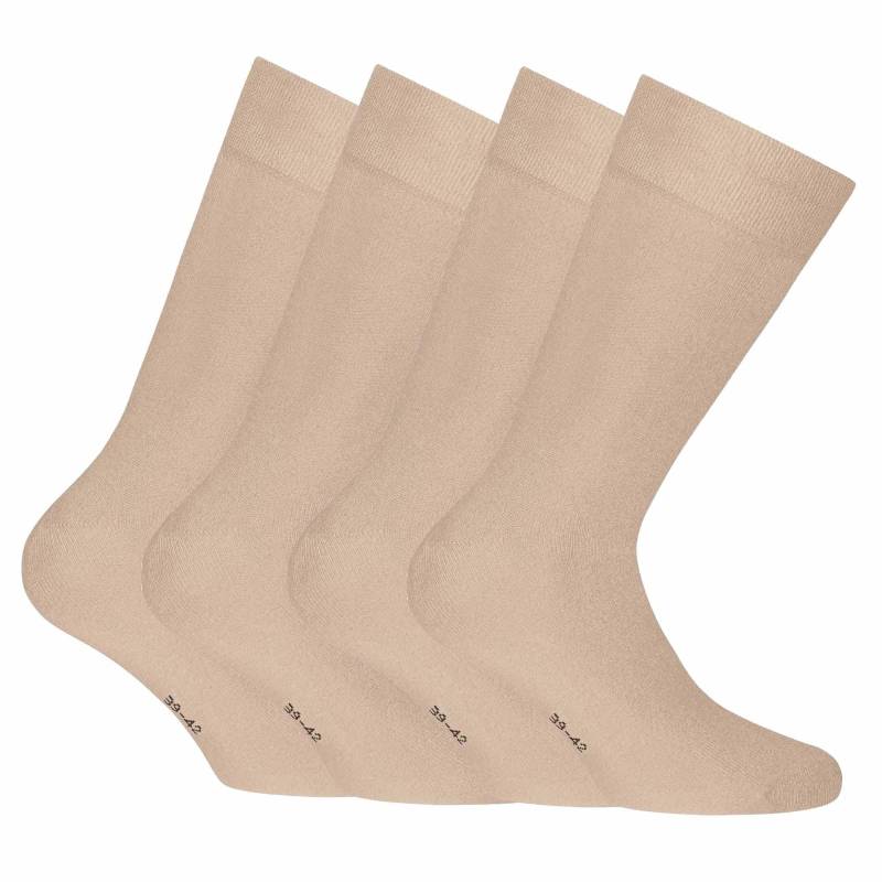 Socken, 4er Pack Damen Beige 35-38 von Rohner