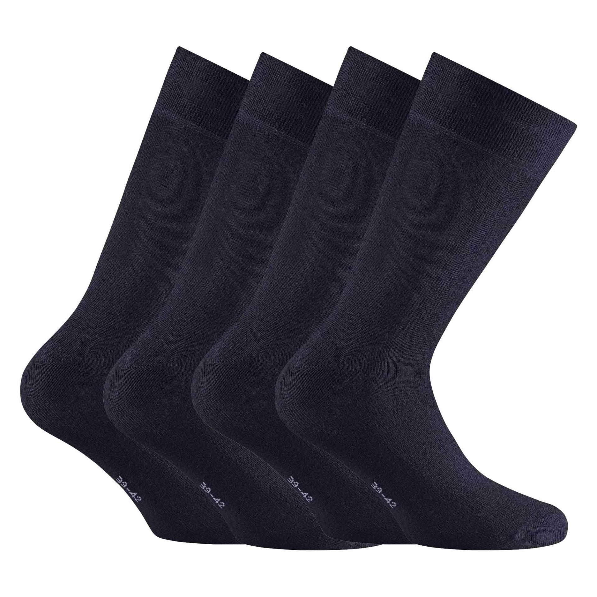 Socken, 4er Pack Damen Blau 39-42 von Rohner