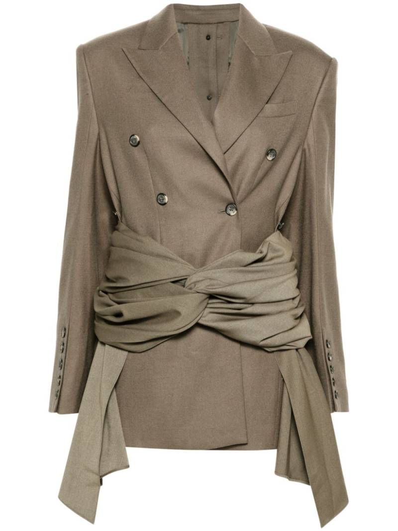 Rokh Wrapped blazer - Green von Rokh