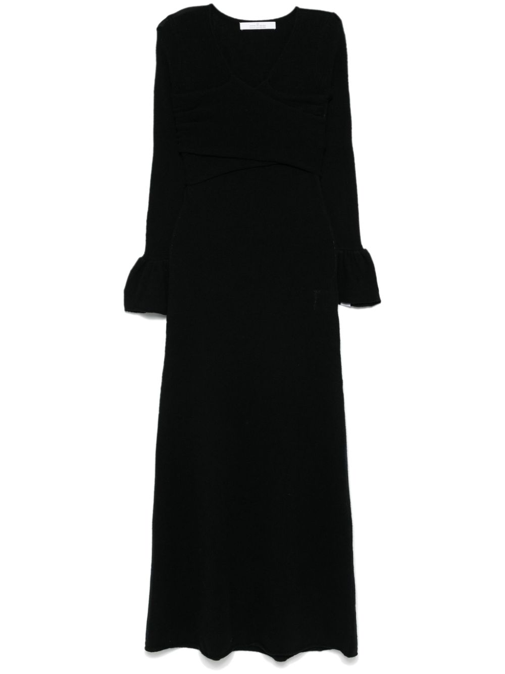 Rokh crossover-detail maxi dress - Black von Rokh