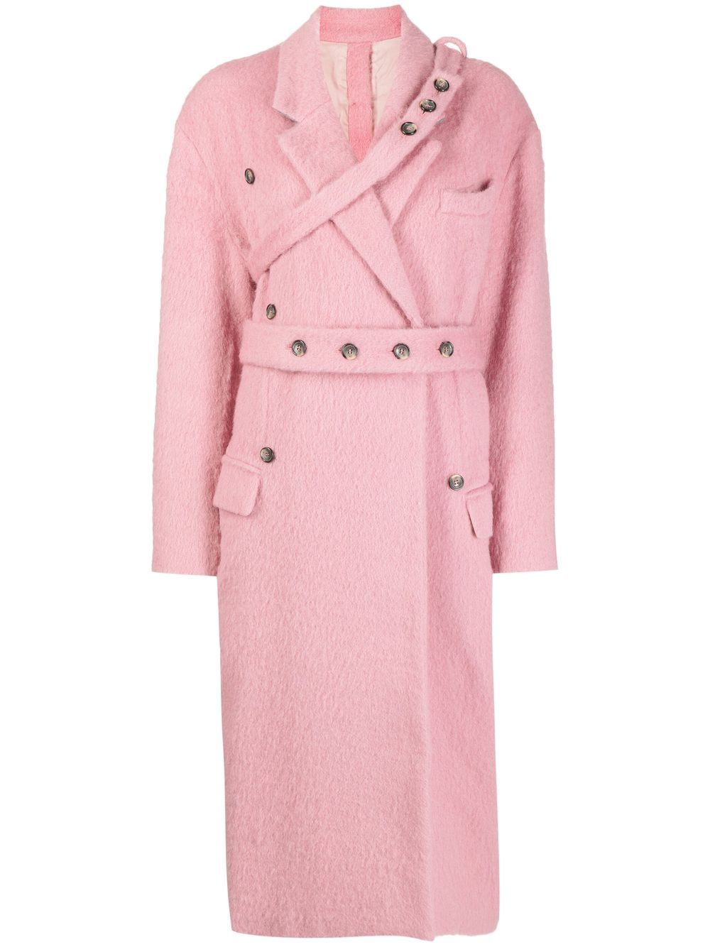 Rokh double-breasted trench coat - Pink von Rokh