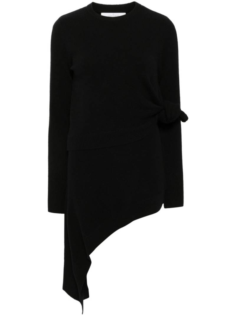 Rokh double knit with knotted dress - Black von Rokh