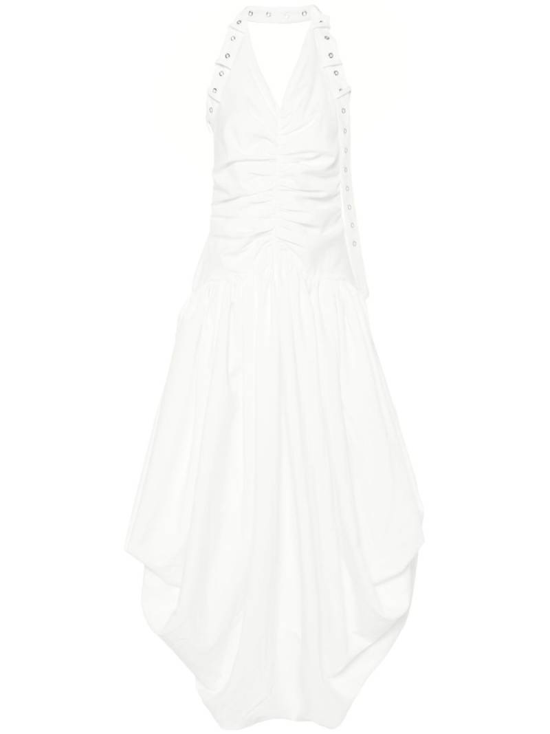 Rokh draped-design dress - White von Rokh