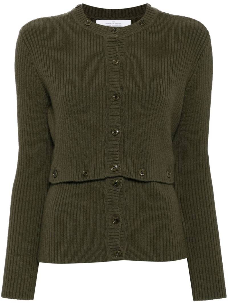 Rokh multi buttons cardigan - Green von Rokh