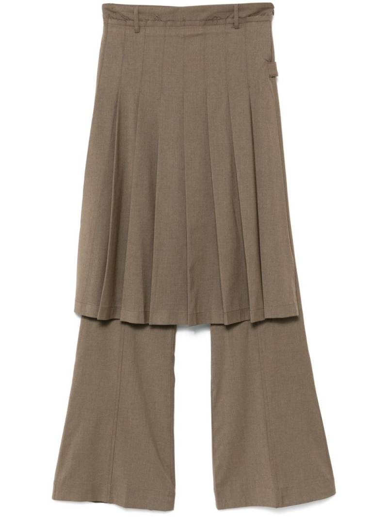 Rokh pleated trousers - Green von Rokh