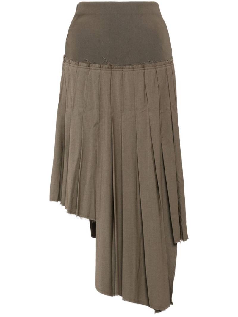 Rokh ribbed pleated skirts - Brown von Rokh