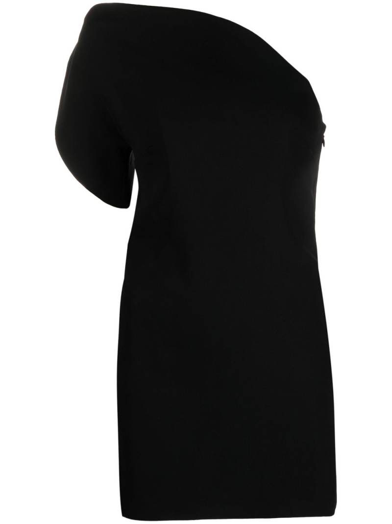 Roland Mouret asymmetric one-shoulder mini dress - Black von Roland Mouret