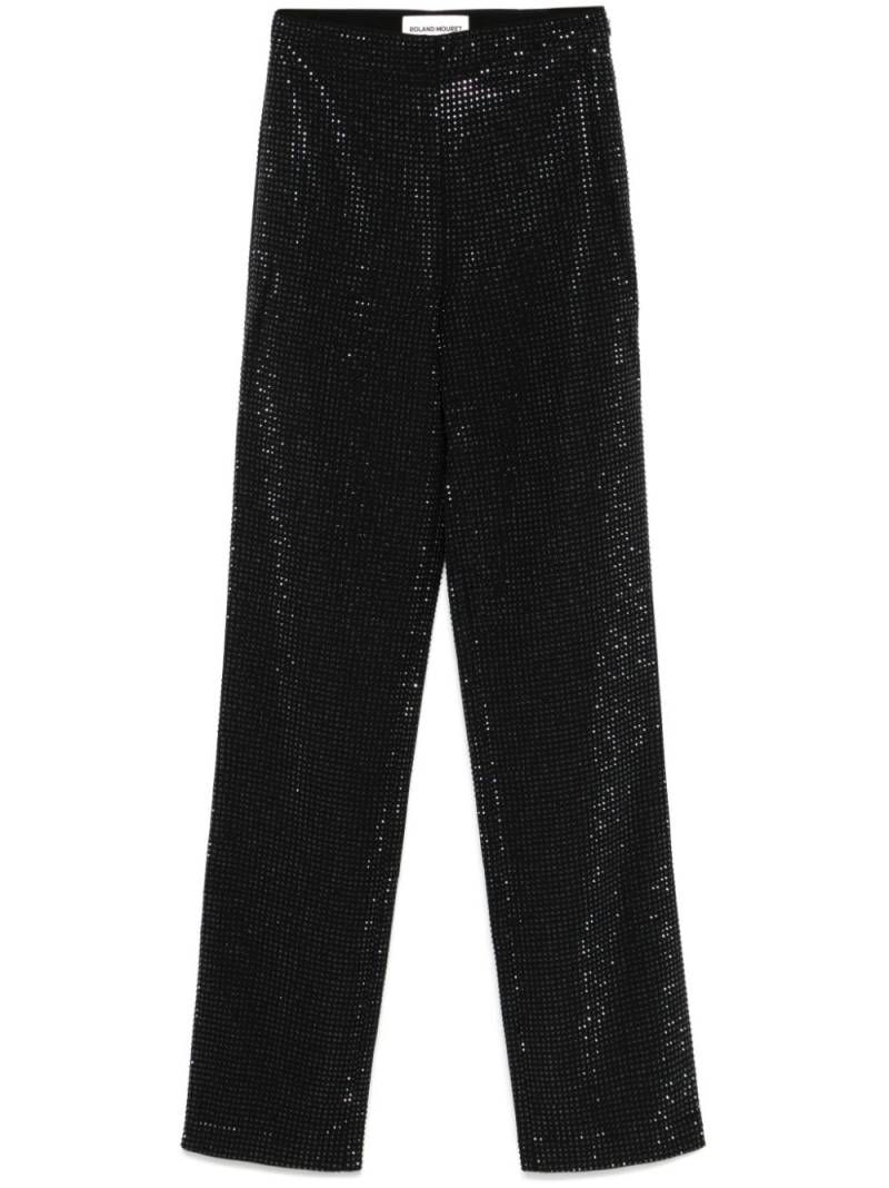 Roland Mouret crystal-embellished trousers - Black von Roland Mouret