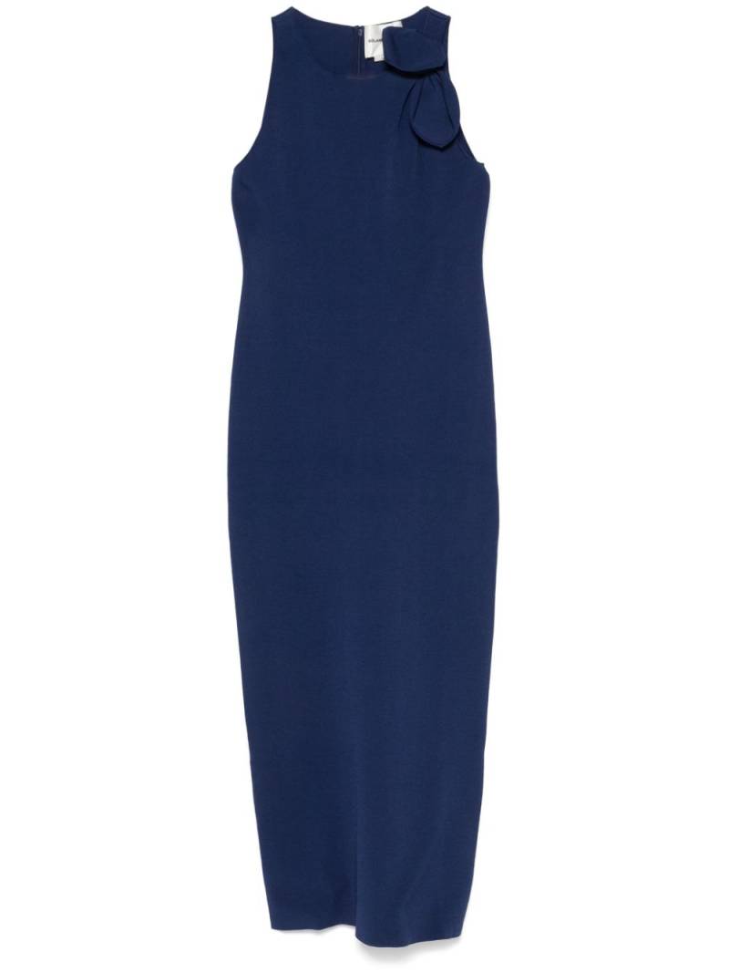 Roland Mouret knitted bow maxi dress - Blue von Roland Mouret