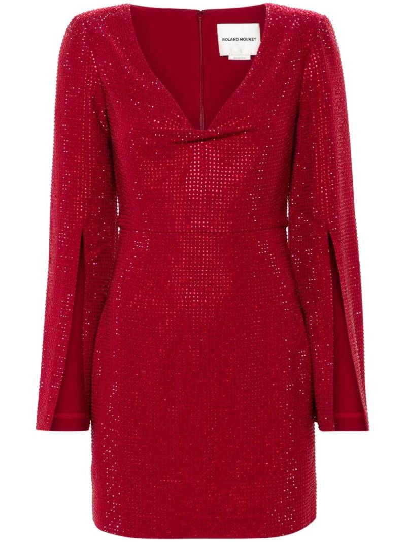 Roland Mouret rhinestone-embellished mini dress - Red von Roland Mouret