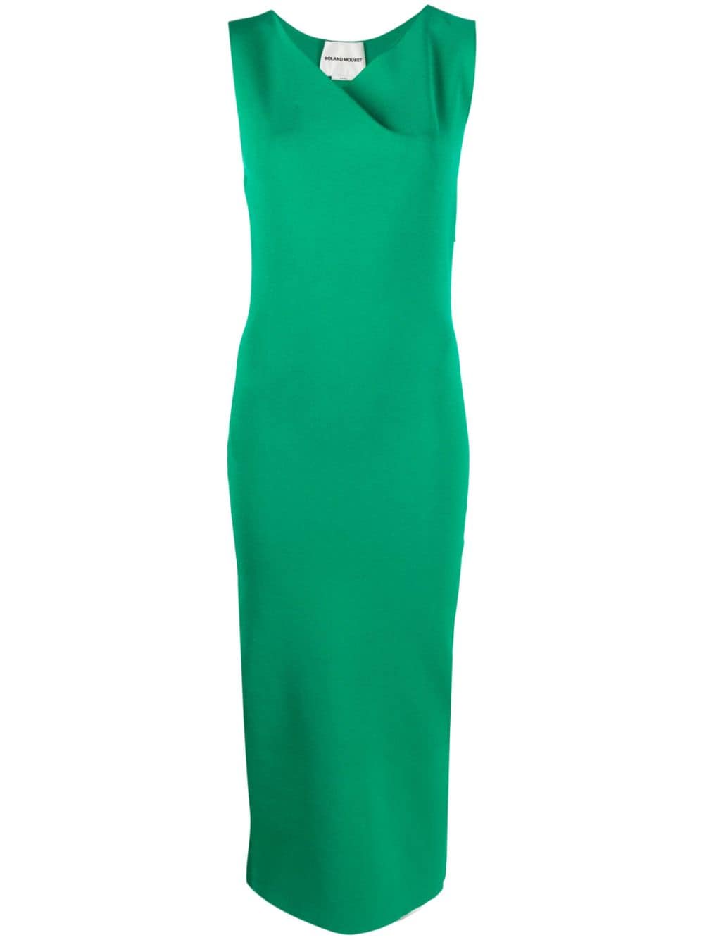 Roland Mouret sleeveless asymmetric-neck dress - Green von Roland Mouret