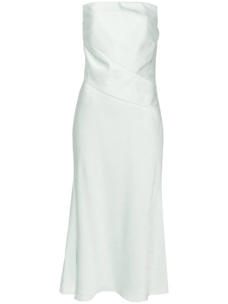 Roland Mouret strapless crepe midi dress - Green von Roland Mouret