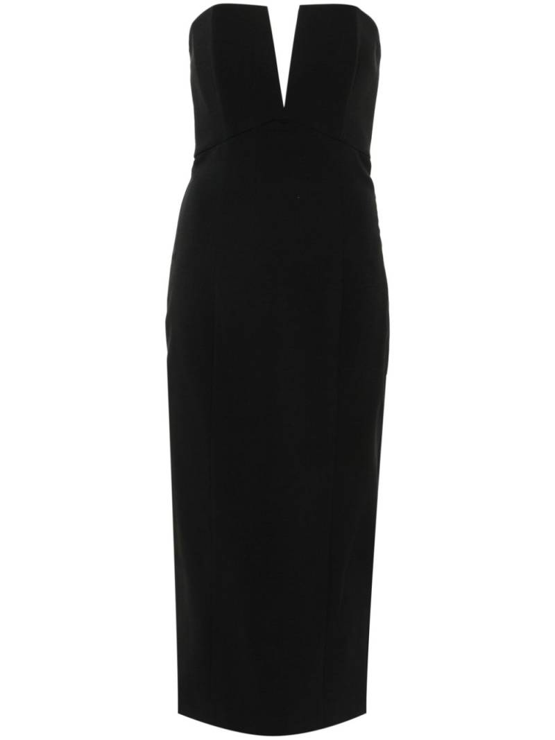 Roland Mouret strapless midi dress - Black von Roland Mouret