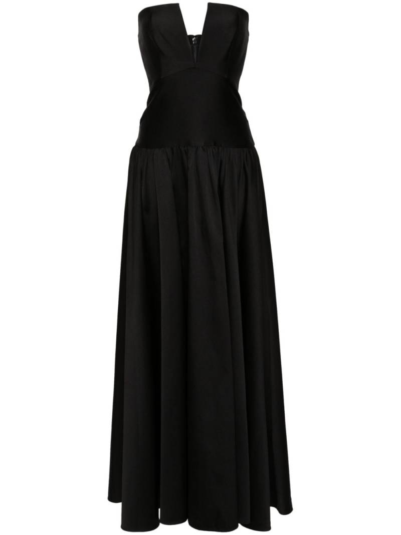 Roland Mouret strapless taffeta gown - Black von Roland Mouret