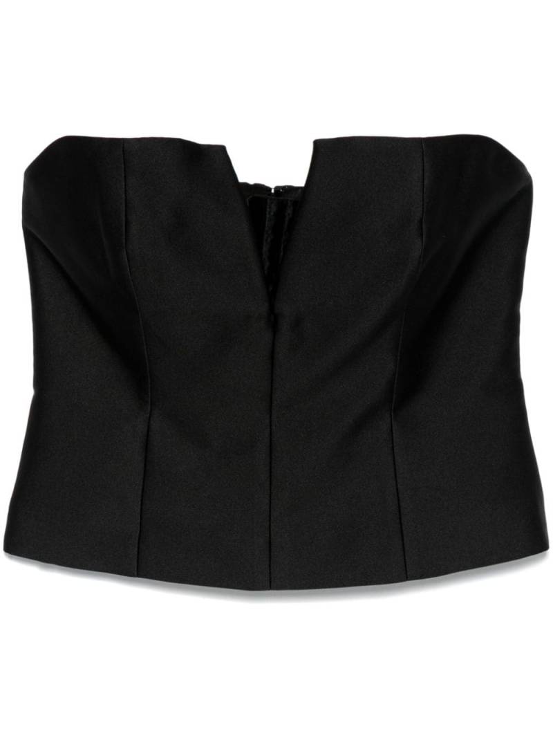 Roland Mouret strapless taffeta top - Black von Roland Mouret