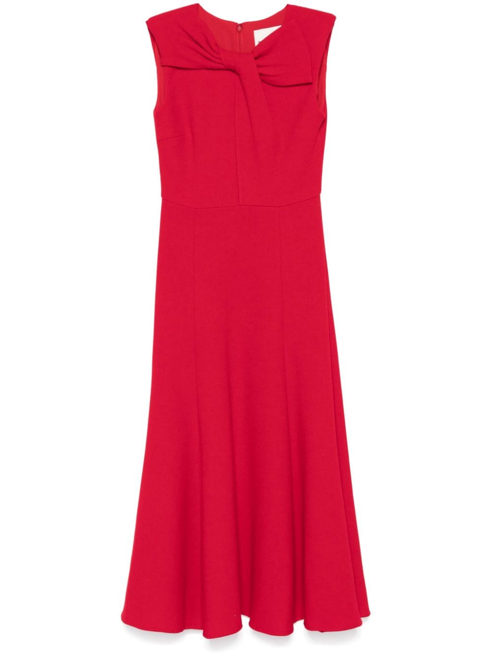 Roland Mouret wool crepe midi dress - Red von Roland Mouret