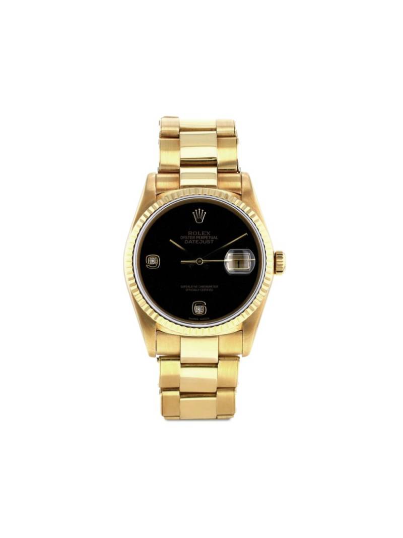 Rolex 1987 pre-owned Datejust 36mm - Black von Rolex