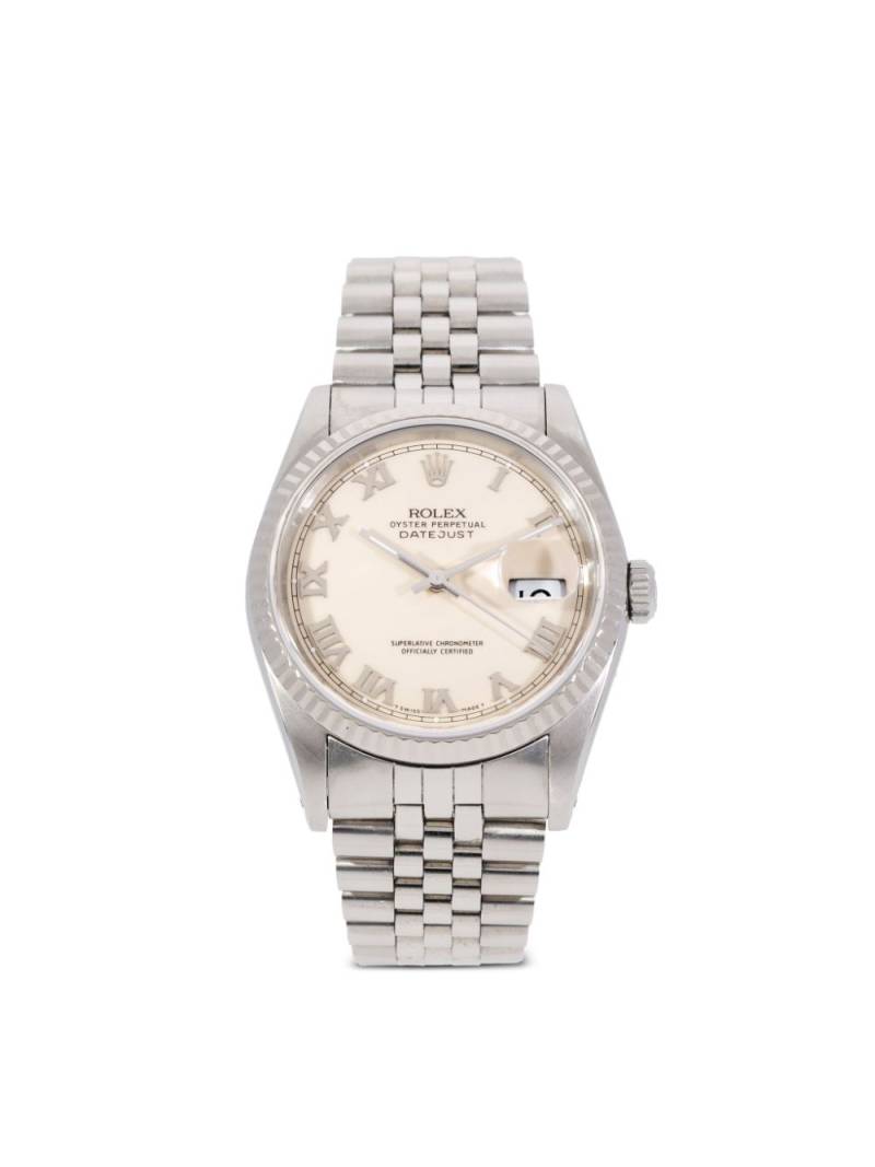 Rolex 1990 pre-owned Datejust 36mm - White von Rolex