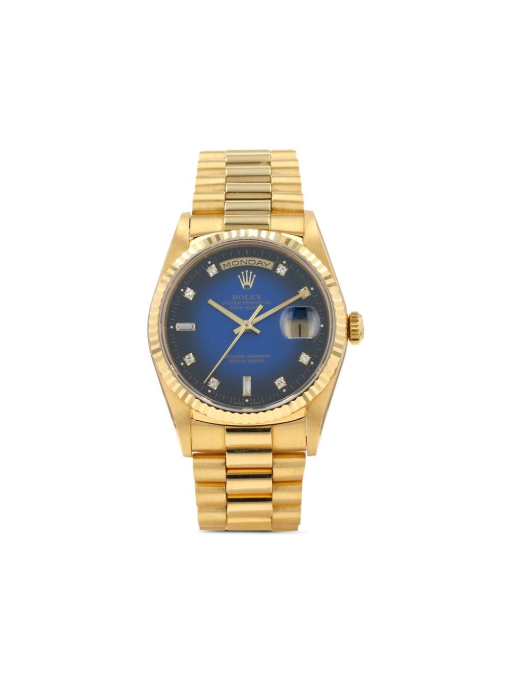 Rolex 1995 pre-owned Day-Date 36mm - Blue von Rolex