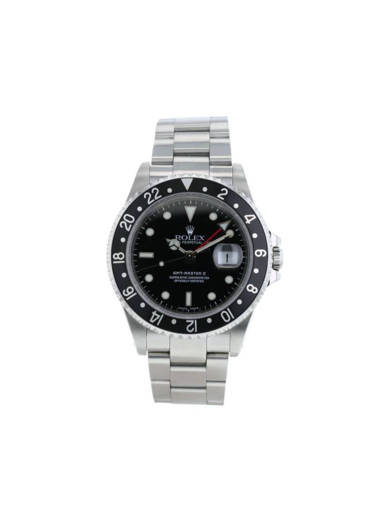 Rolex 2002 pre-owned GMT-Master II 40mm - Black von Rolex