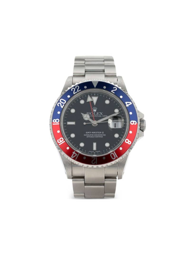 Rolex 2002 pre-owned GMT-Master II 40mm - Black von Rolex