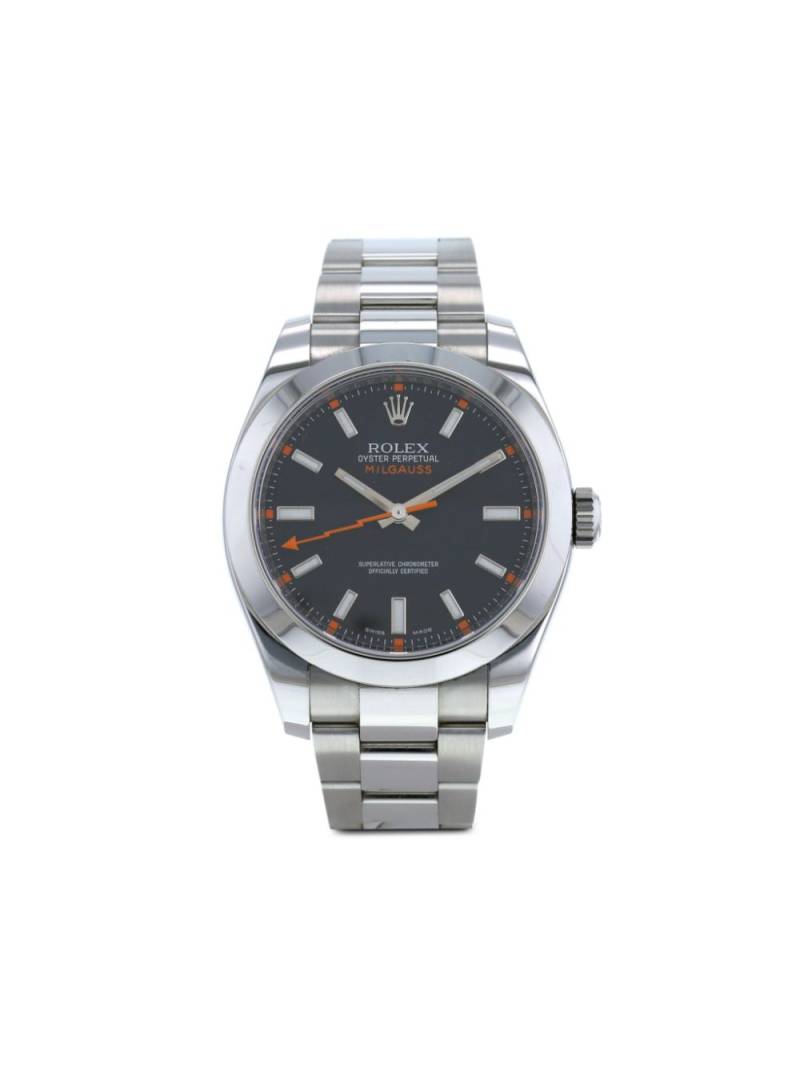 Rolex 2015 pre-owned Milgauss 40mm - Black von Rolex