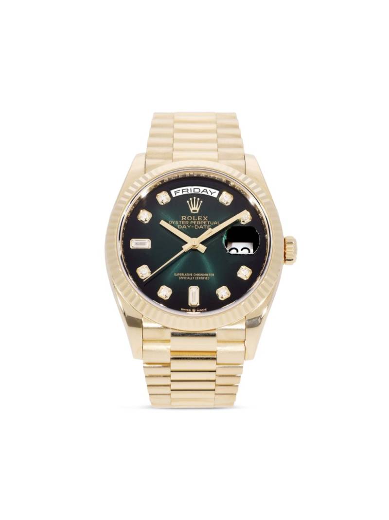 Rolex 2019 pre-owned Day-Date 36mm - Green von Rolex