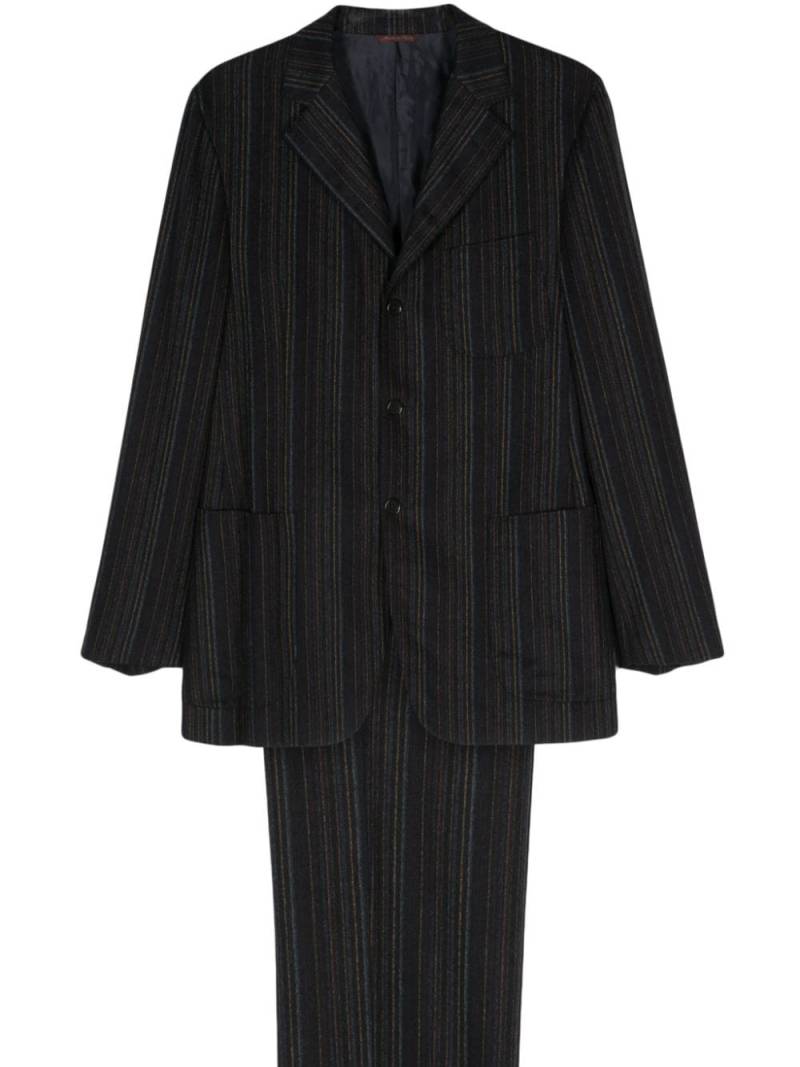 Romeo Gigli Pre-Owned 1990s striped single-breasted wool suit - Blue von Romeo Gigli Pre-Owned