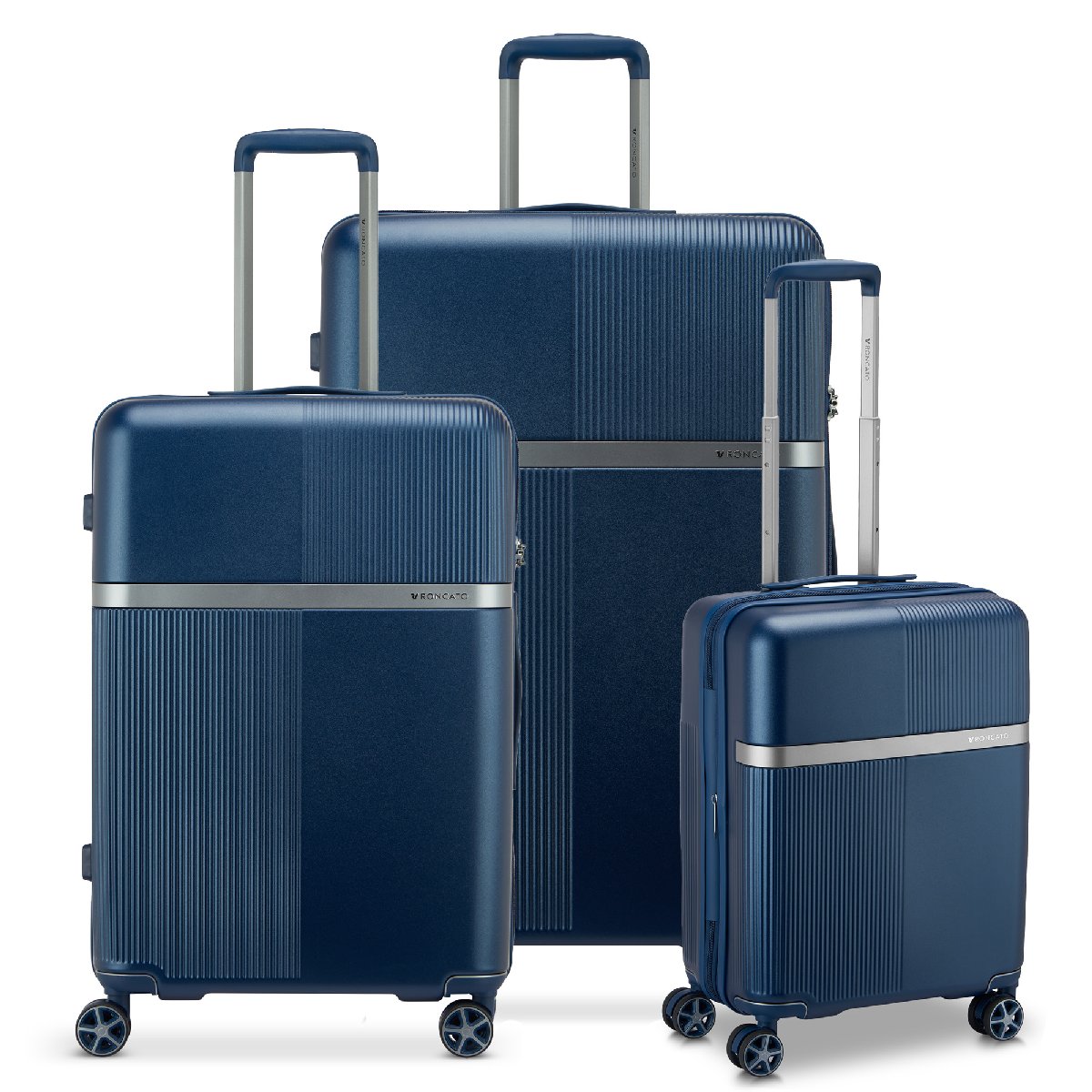 Airglam - 3er Trolley Set in Blau von Roncato