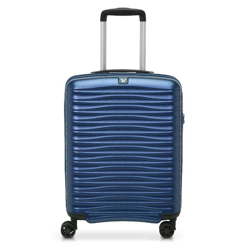 Wave - Trolley Handgepäck Carry-On 55cm, Blau von Roncato