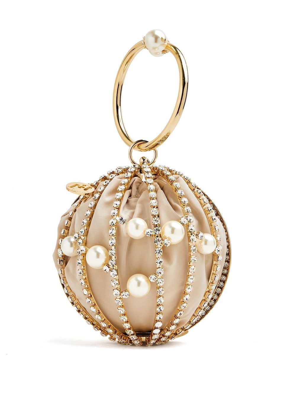 Rosantica Chloe faux-pearl sphere bag - Gold von Rosantica