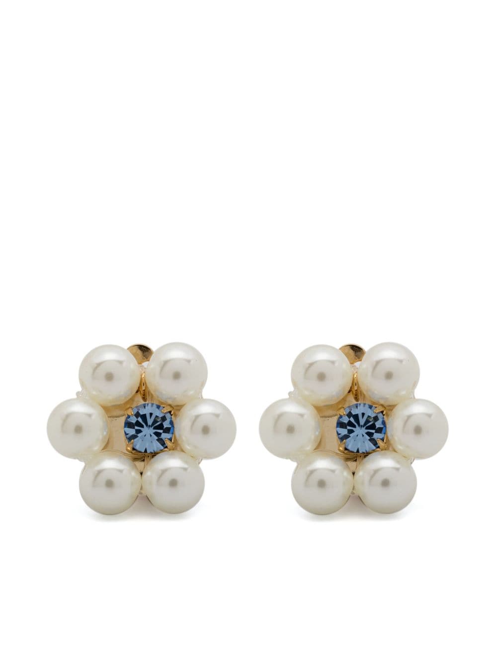 Rosantica Cindy clip-on earrings - White von Rosantica