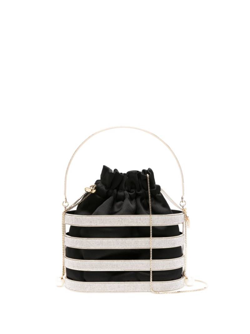 Rosantica Holli Astoria satin bucket bag - Black von Rosantica