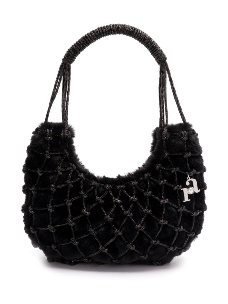 Rosantica Nodi Fluffy shoulder bag - Black von Rosantica