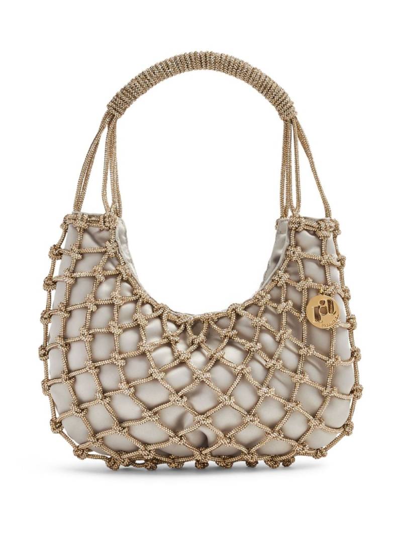 Rosantica Nodi crystal-embellished shoulder bag - Neutrals von Rosantica