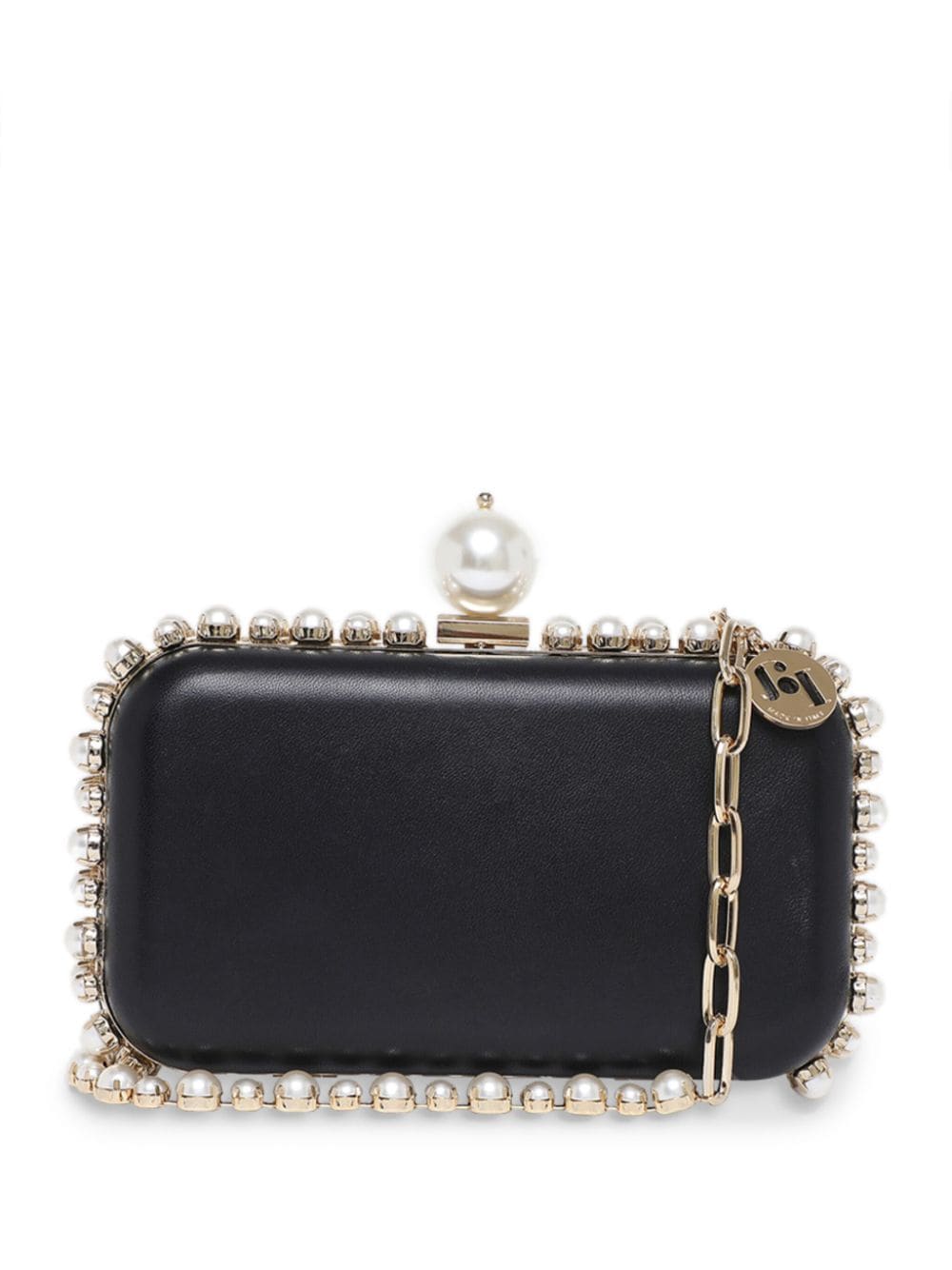 Rosantica Urania Perla satin clutch bag - Black von Rosantica