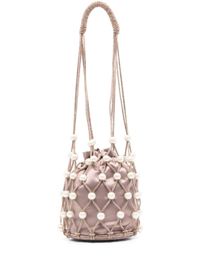 Rosantica crystal-embellished bucket bag - Pink von Rosantica