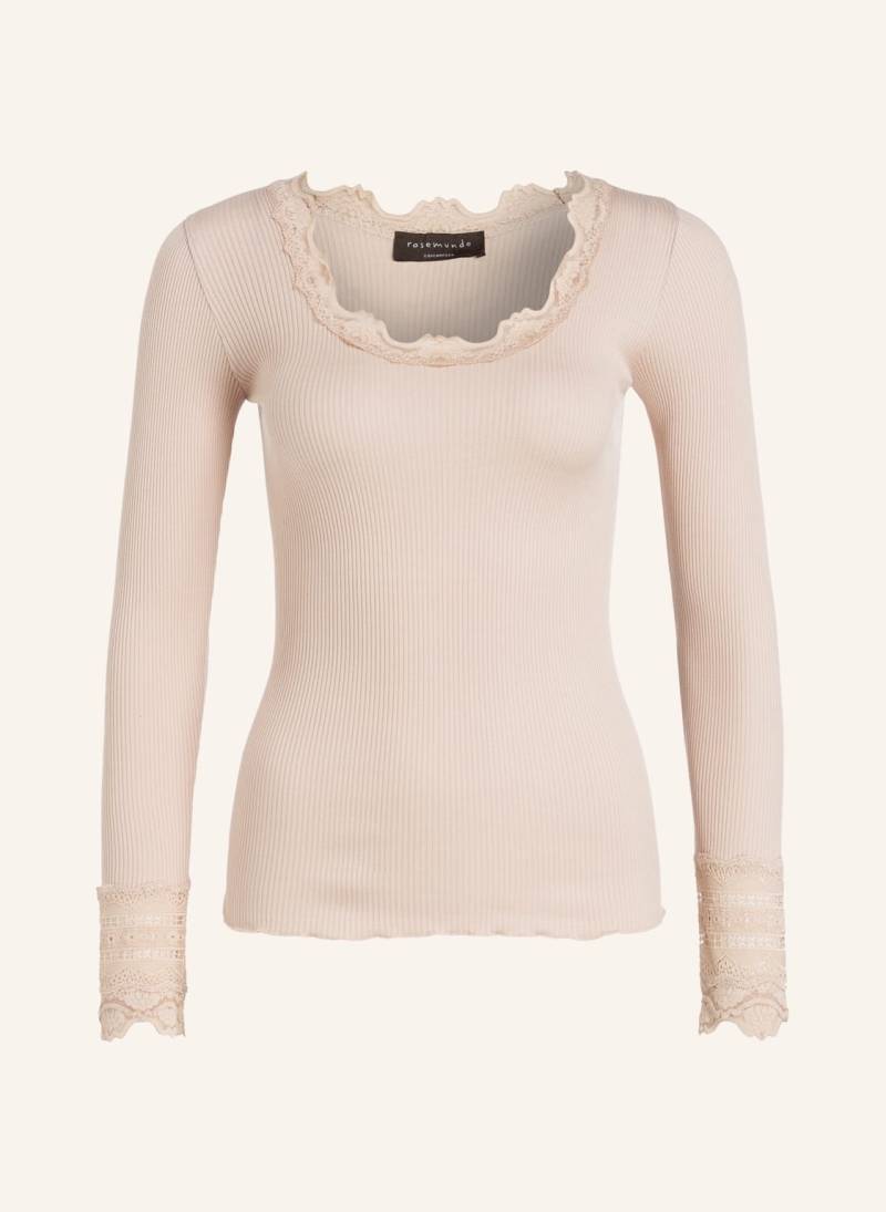 Rosemunde Longsleeve Aus Seide beige von Rosemunde