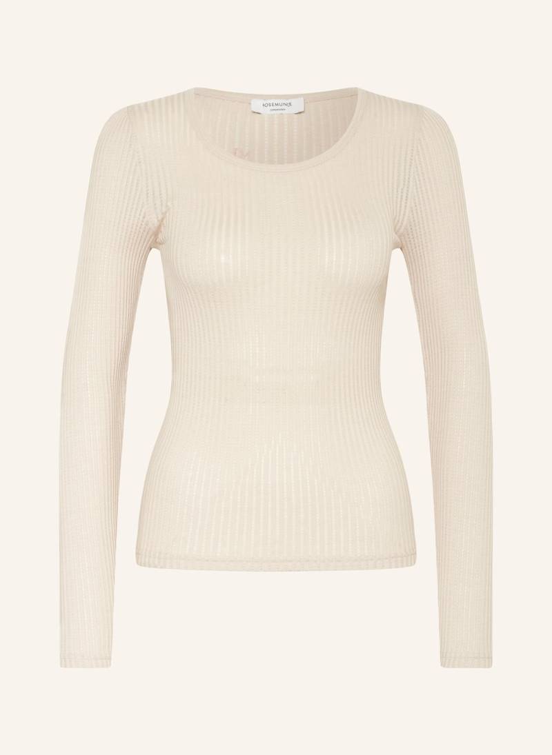 Rosemunde Longsleeve Aus Seide beige von Rosemunde