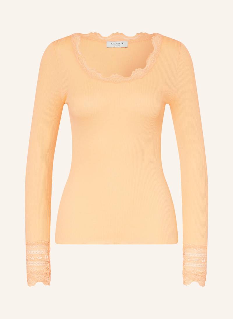 Rosemunde Longsleeve Aus Seide orange von Rosemunde