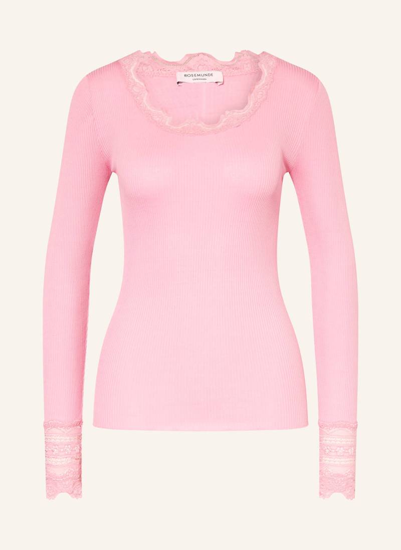 Rosemunde Longsleeve Aus Seide pink von Rosemunde