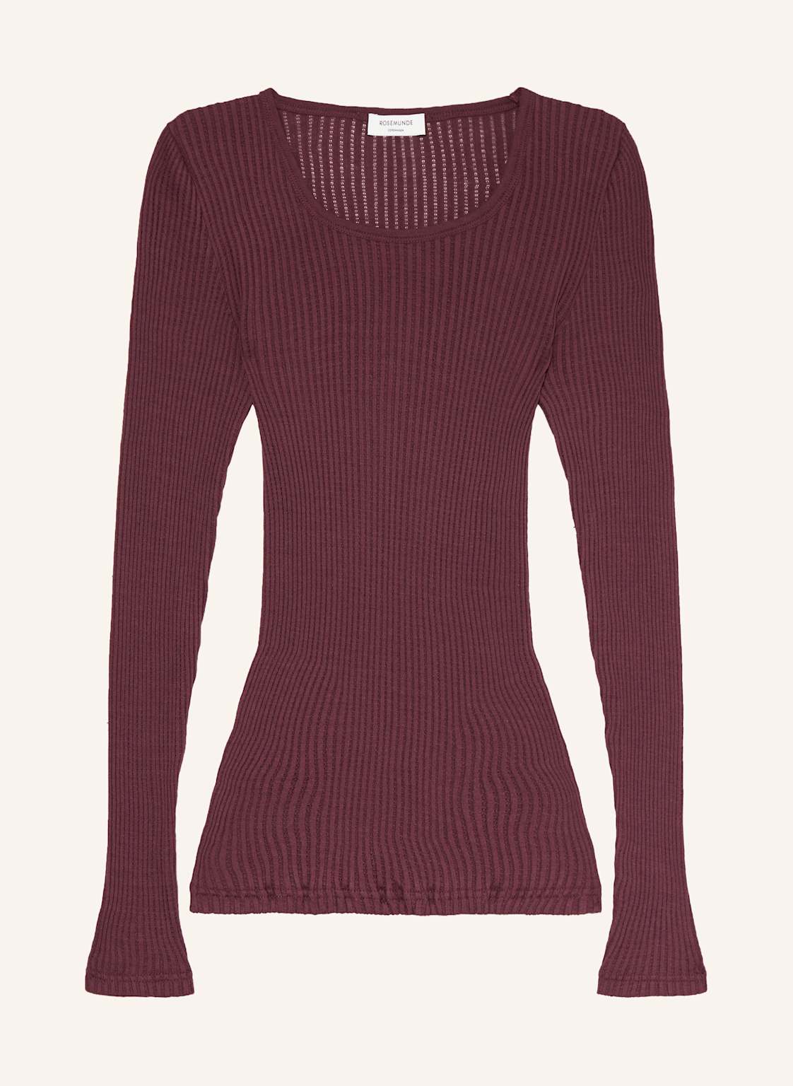 Rosemunde Longsleeve Aus Seide rot von Rosemunde