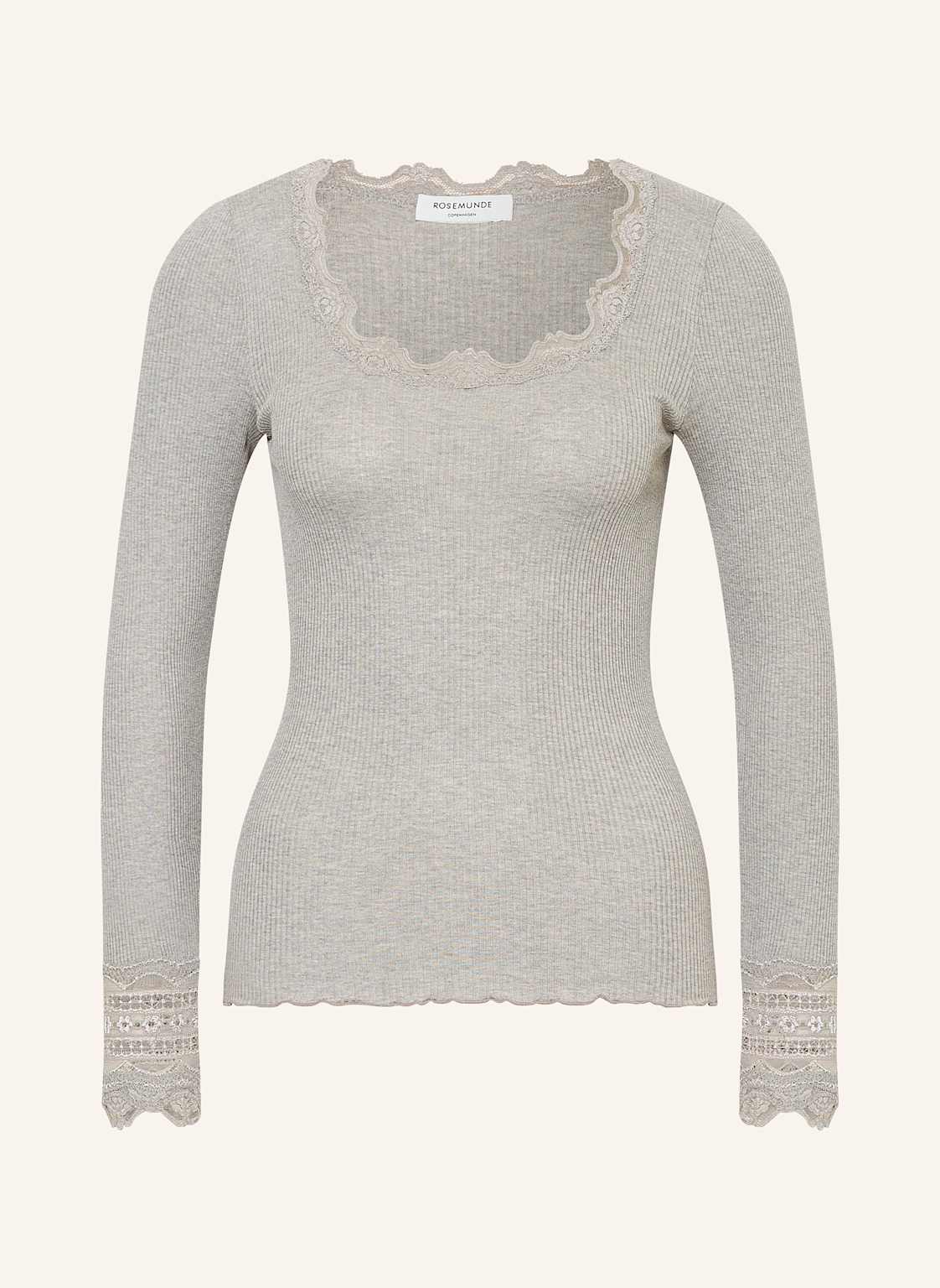 Rosemunde Longsleeve Aus Seide grau Rosemunde Longsleeve Aus Seide grau von Rosemunde