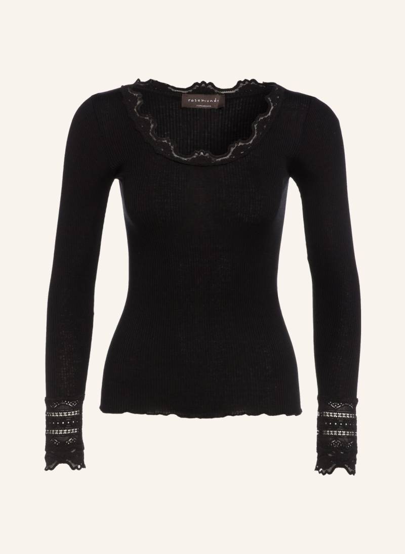 Rosemunde Longsleeve Aus Seide schwarz von Rosemunde