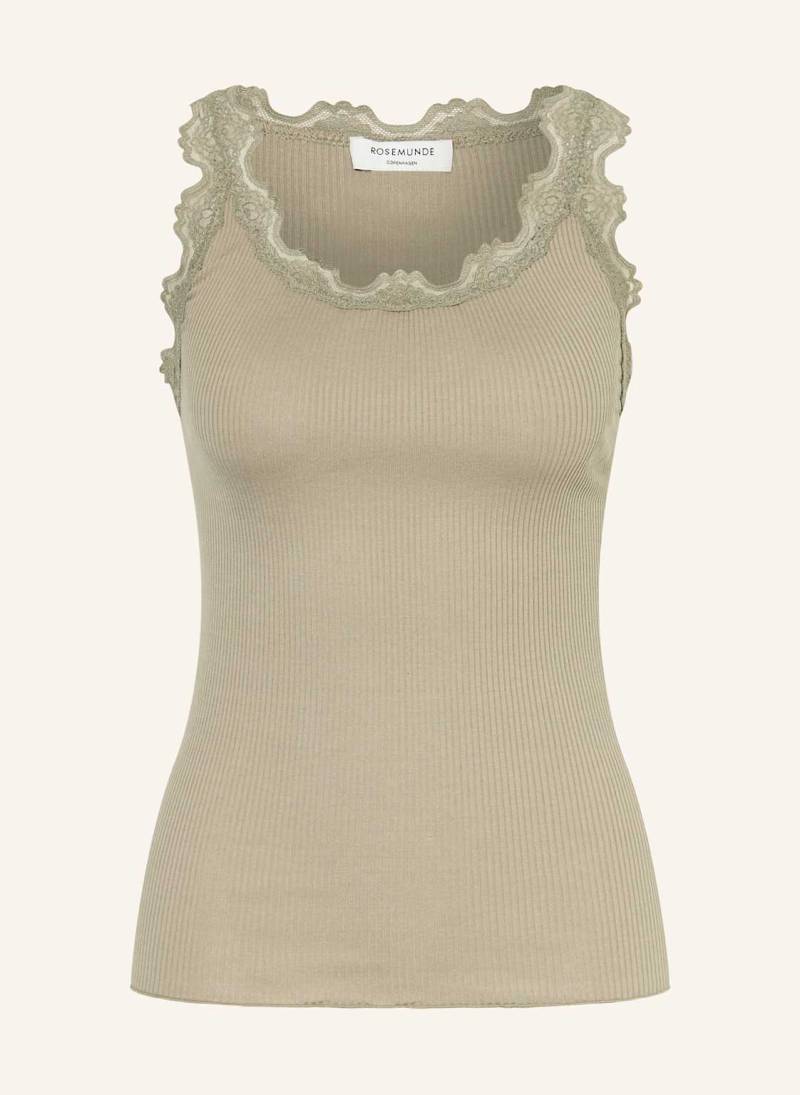 Rosemunde Seidentop Babette Mit Spitze beige von Rosemunde