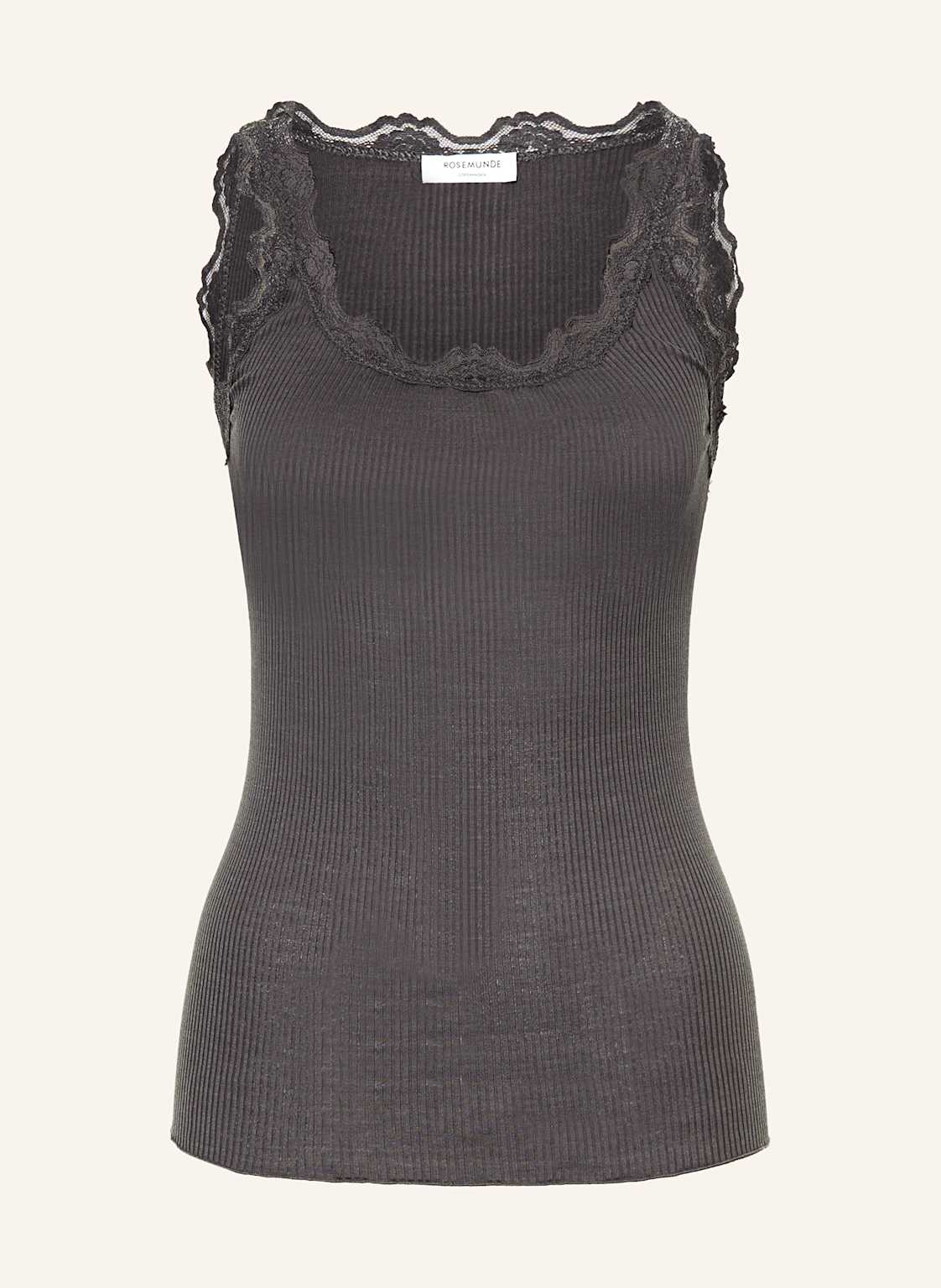 Rosemunde Seidentop Babette Mit Spitze grau Rosemunde Seidentop Babette Mit Spitze grau von Rosemunde