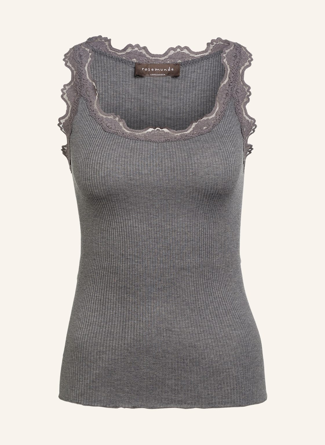 Rosemunde Seidentop Babette Mit Spitze grau Rosemunde Seidentop Babette Mit Spitze grau von Rosemunde