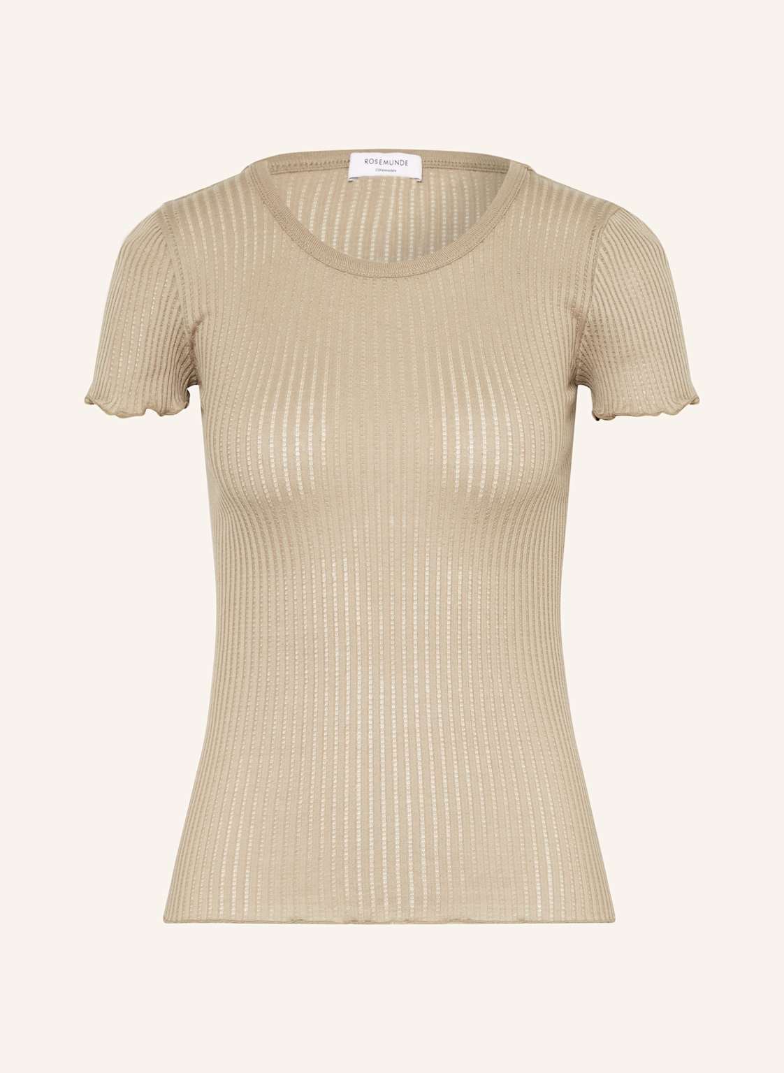 Rosemunde Strickshirt Aus Seide beige von Rosemunde