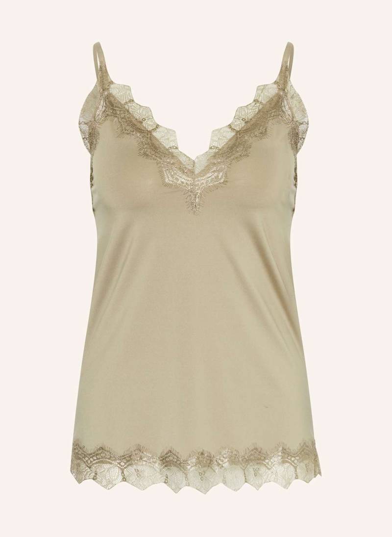 Rosemunde Top Billie Mit Spitze beige von Rosemunde